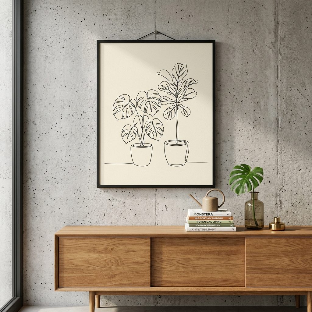 Why Minimalist Line Art Prints Elevate Modern Living Spaces: Negative Space & Proportion Rules