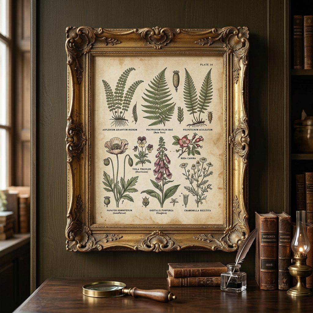 How to Curate a Victorian Cottagecore Botanical Gallery Wall on a Budget