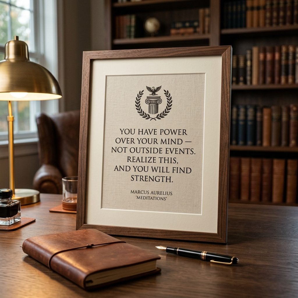 Designing a Focused Home Office with Stoic Philosophy Quote Prints: Typography & Ergonomics Guide